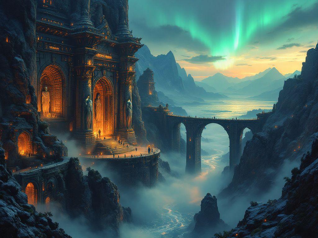 Sci-fi landscape - free AI picture generator